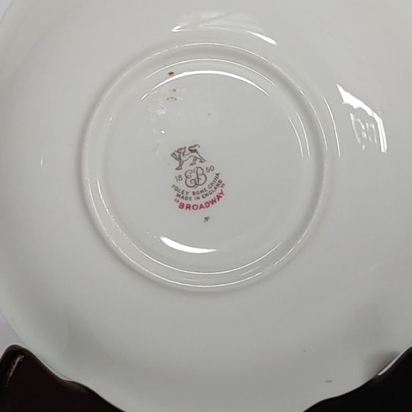Foley Bone China Saucer "Broadway". Vintage - Picture 2 of 4